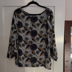Anthropologie Floral Print Women's Top